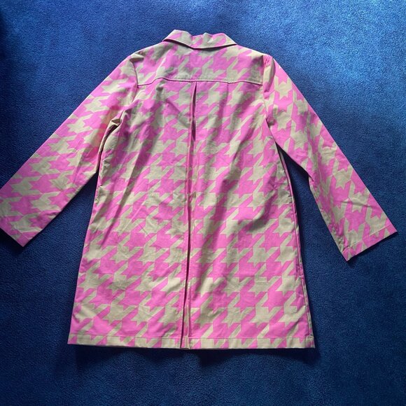 Like New Isaac Mizrahi x Target 20th Anniversary Houndstooth Coat Sz L - Picture 9 of 12